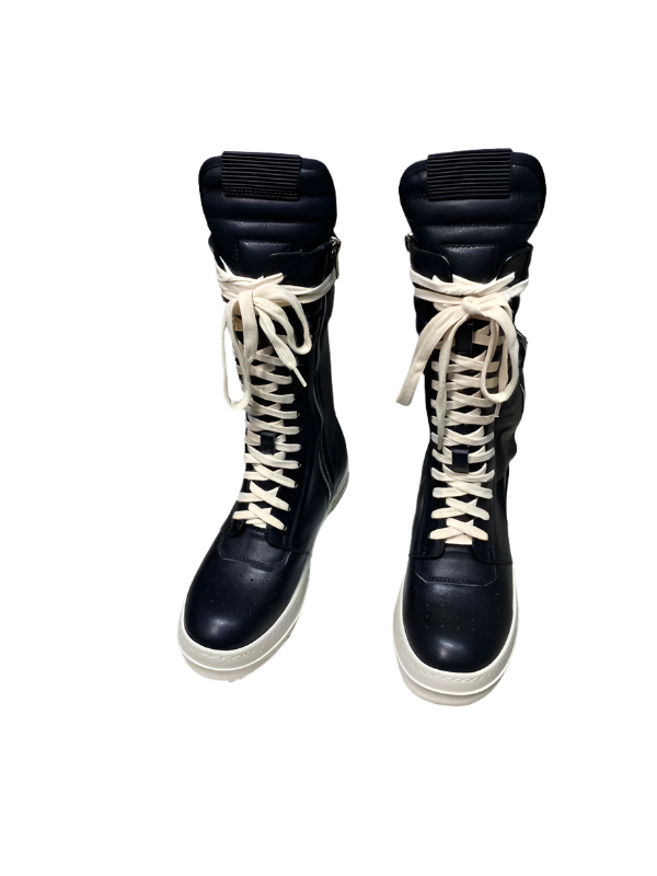High-Top Leather Lace-Up Boots - Phantom Kicks