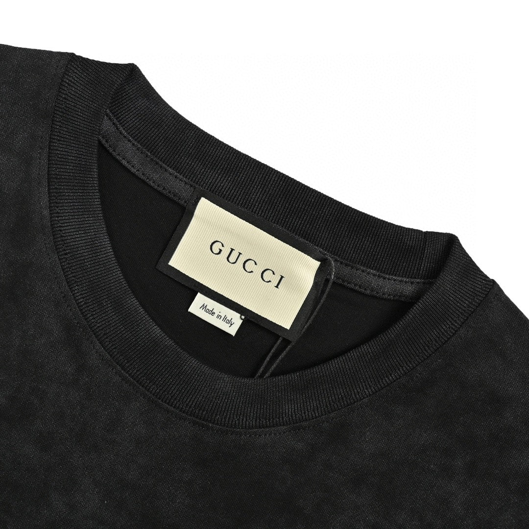 Gucci Distressed Logo T-Shirt (Black) - Phantom Kicks
