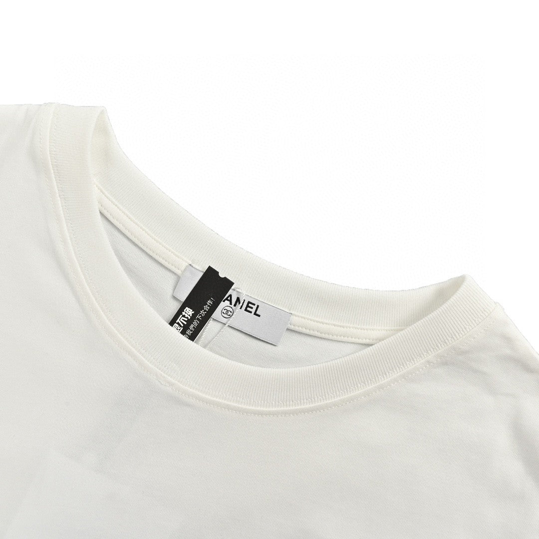 Chanel Double C Logo T-Shirt (White) - Phantom Kicks