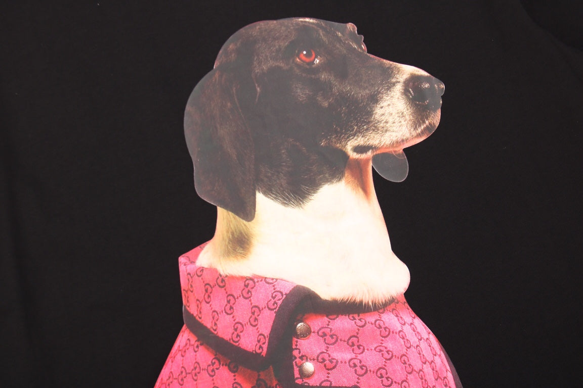 Gucci Dog Print T-Shirt in Black - Phantom Kicks