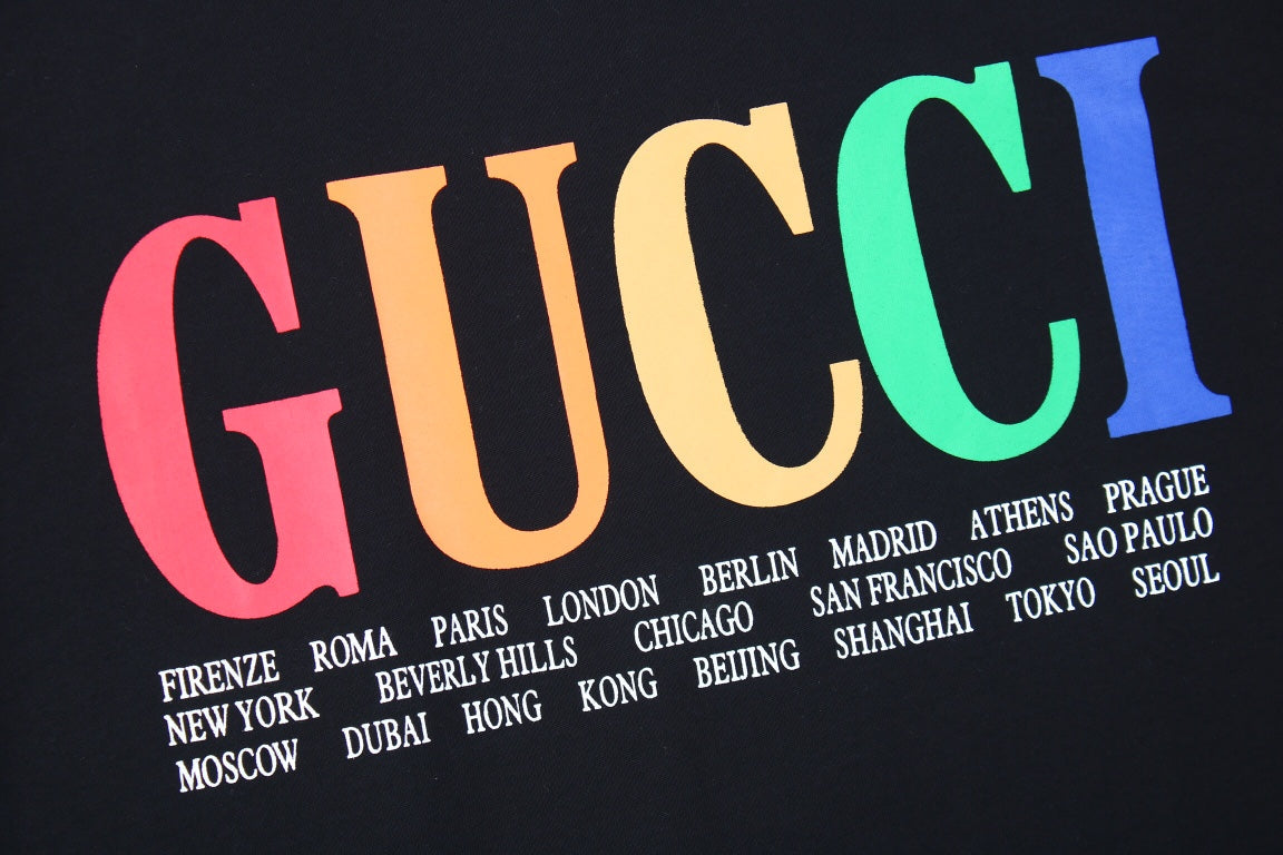 Gucci Cities Block Letter T-Shirt - Phantom Kicks