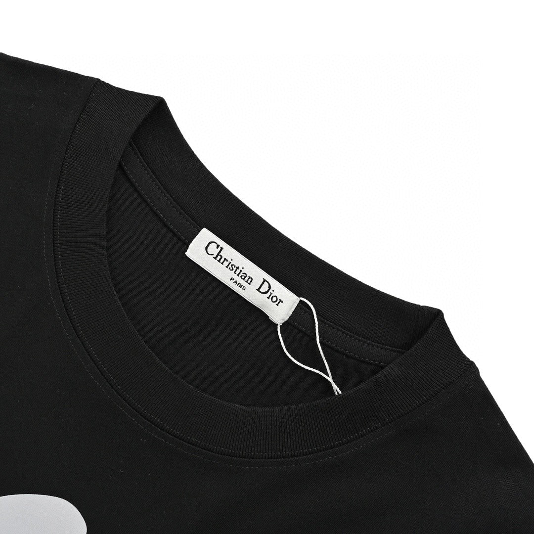 Dior Oversized White Logo Black T-Shirt - Phantom Kicks