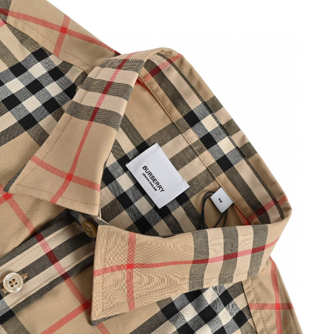 Burberry Check Short-Sleeve Shirt - Phantom Kicks