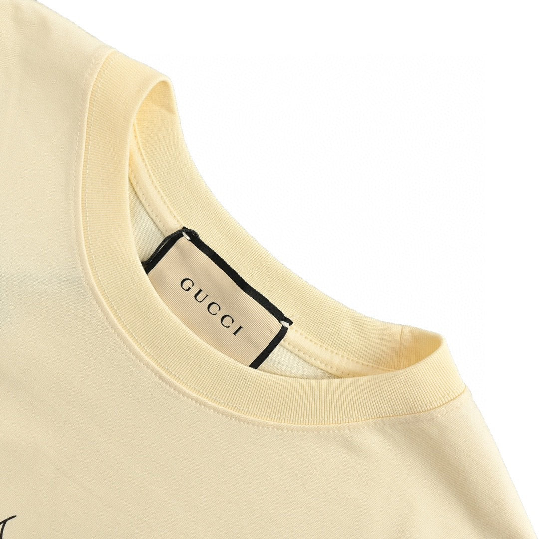 Gucci Cartoon Cow Logo T-Shirt (Cream) - Phantom Kicks