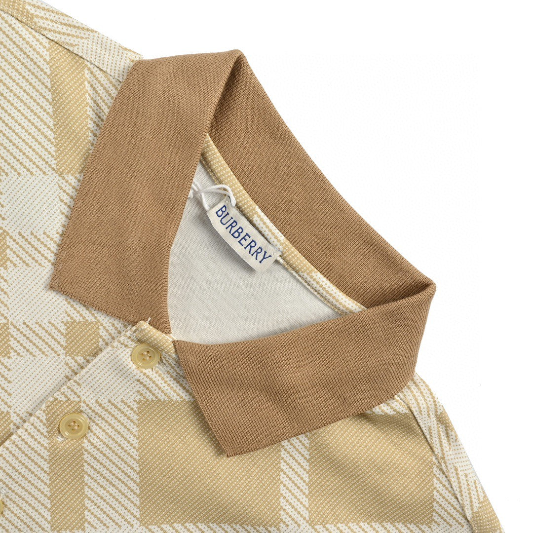 Burberry Geometric Check Polo Shirt - Phantom Kicks