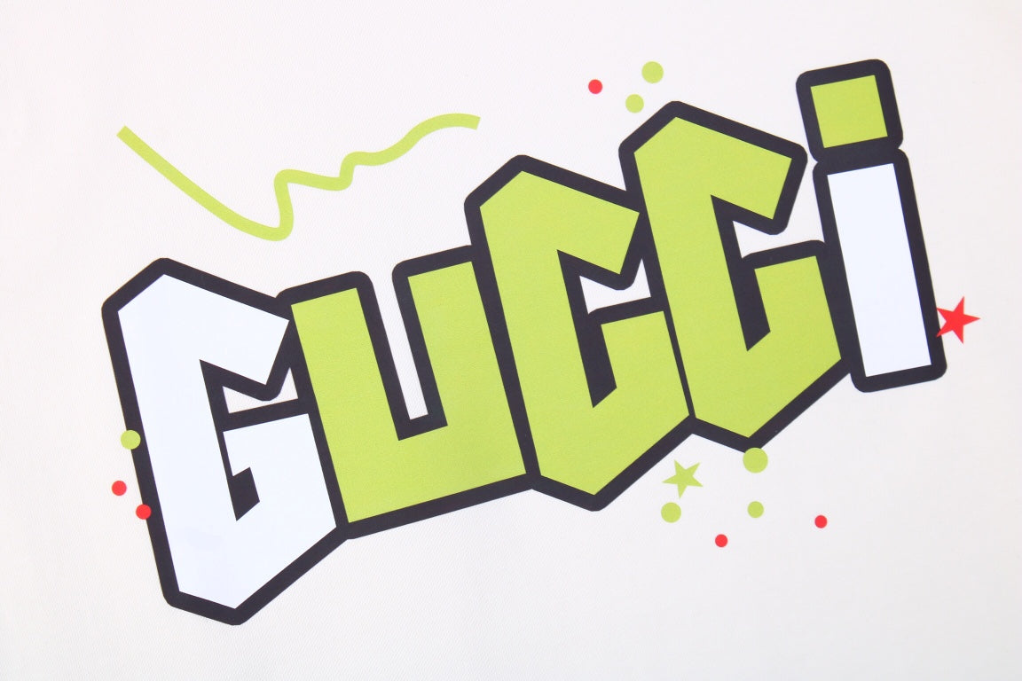 Gucci Lightning Bolt Logo T-Shirt in Cream - Phantom Kicks