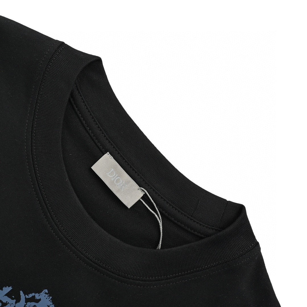 Dior Monogram Motif T-Shirt (Black) - Phantom Kicks