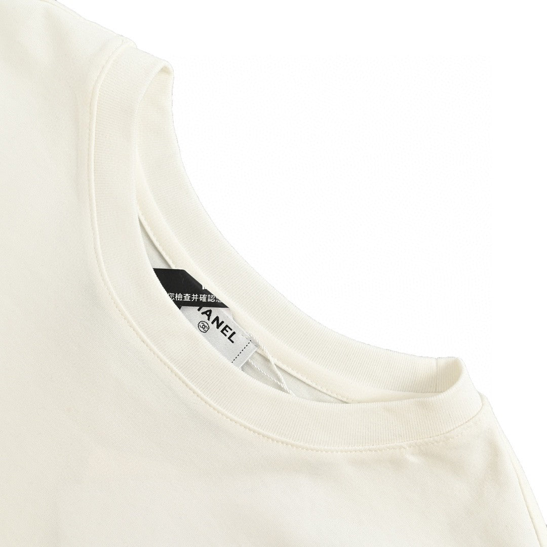 Chanel Logo T-Shirt (White) - Phantom Kicks