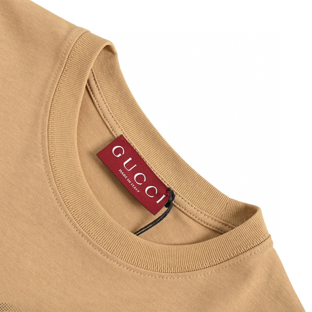 Gucci Tan T-Shirt with Firenze 1921 Logo - Phantom Kicks