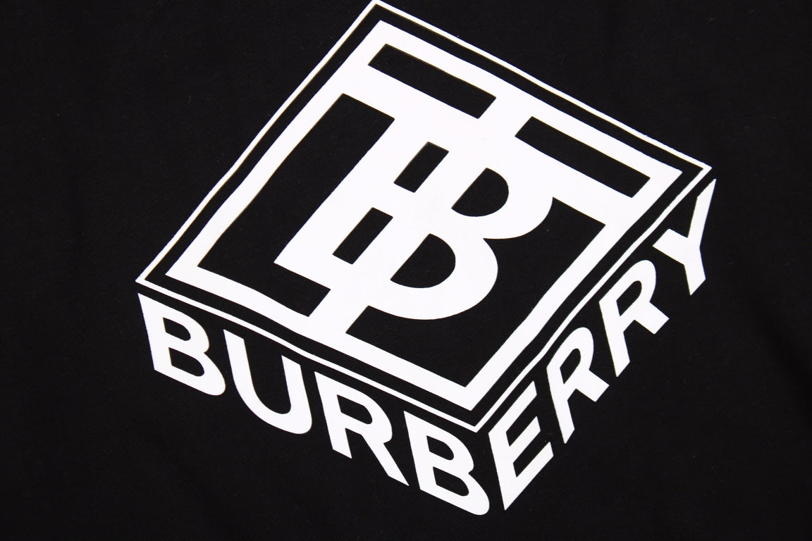 Burberry Black Hoodie with Logo Design - Phantom Kicks