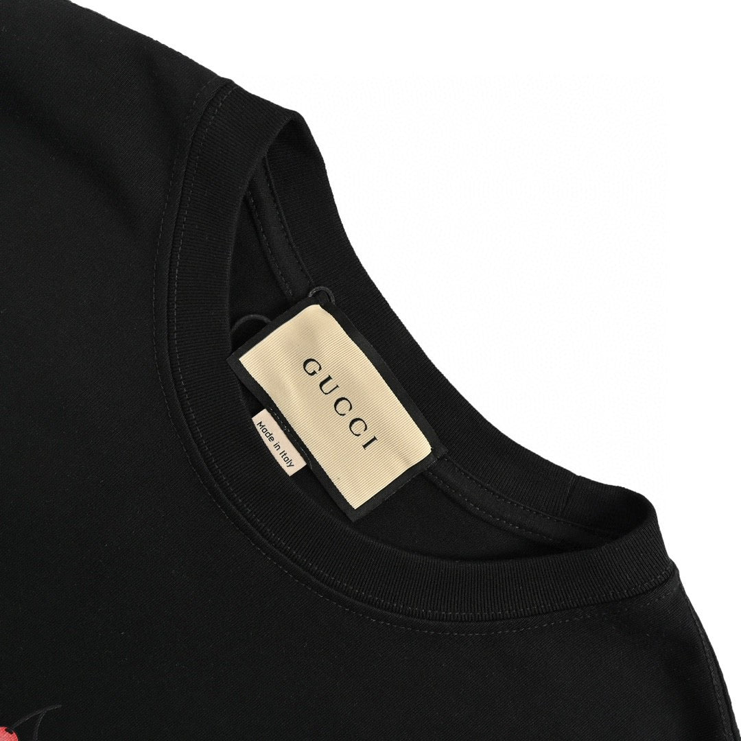 Gucci Cartoon Cow Logo T-Shirt (Black) - Phantom Kicks