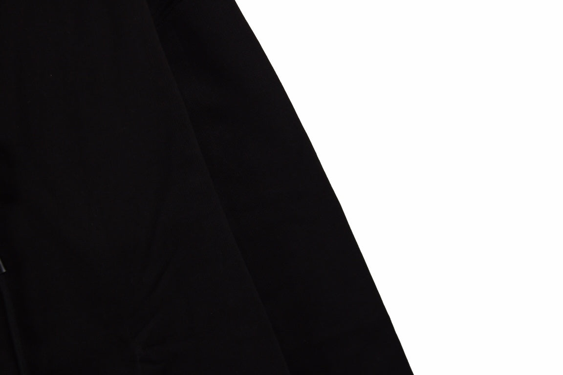 BURBERRY CHECK HOOD COTTON HOODIE BLACK - Phantom Kicks
