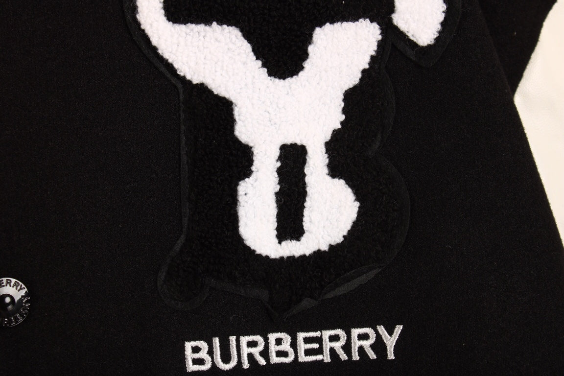 Burberry Varsity Jacket - Black and White - Phantom Kicks