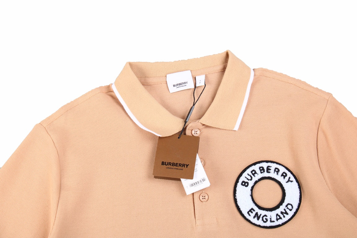 Burberry Textured Polo Shirt in Beige - Phantom Kicks