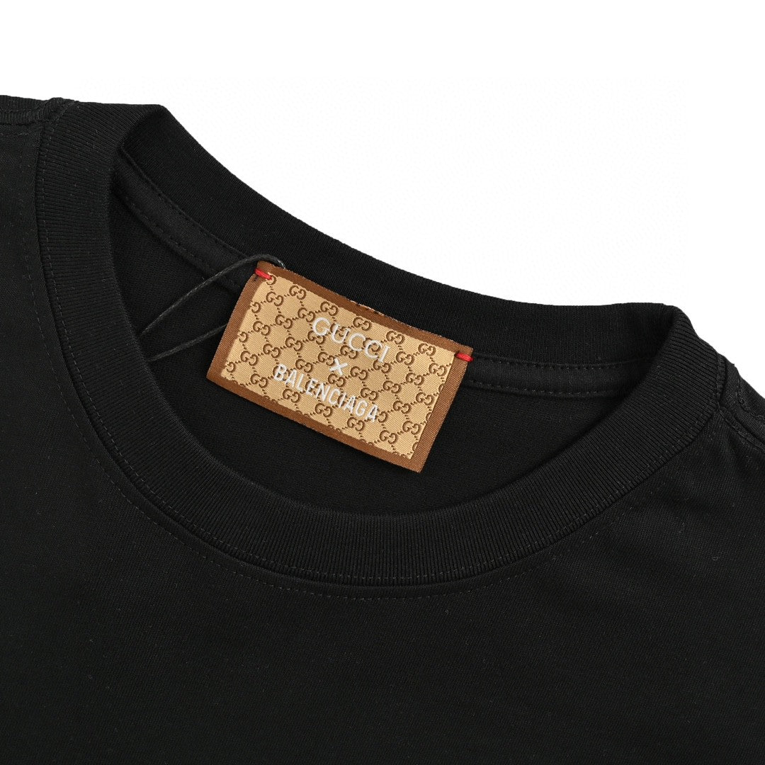 Gucci x Balenciaga Collaboration T-Shirt (Black) - Phantom Kicks