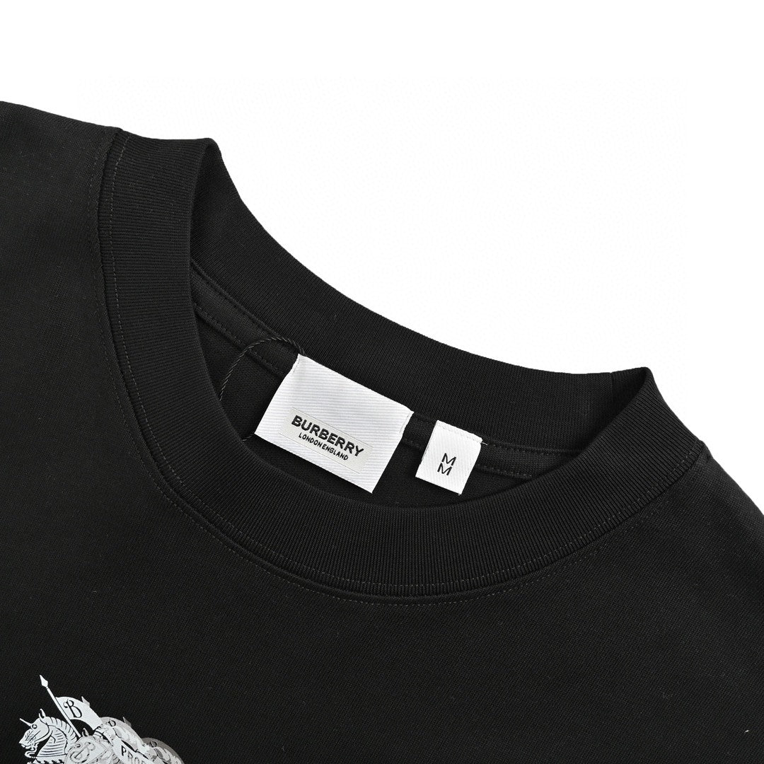Burberry Knight Motion Logo Black T-Shirt - Phantom Kicks