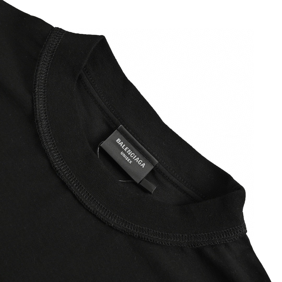Balenciaga Reflective Logo Black T-Shirt - Phantom Kicks