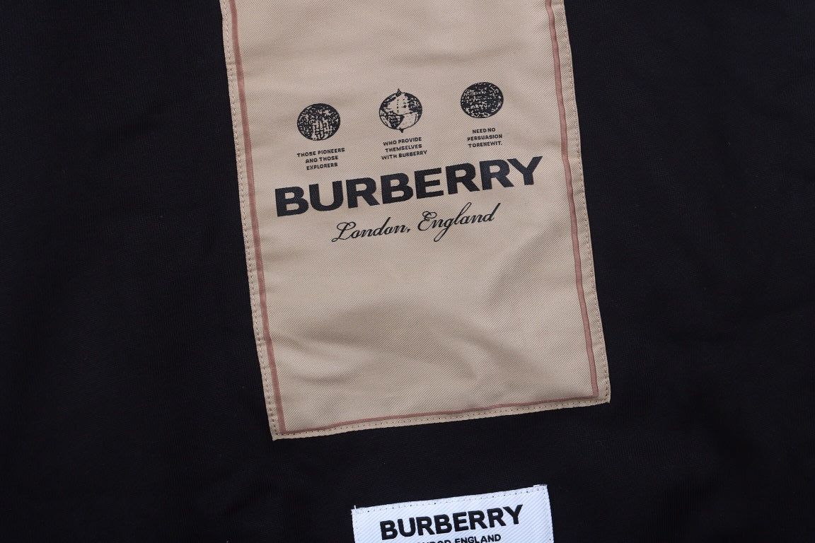 Burberry Black Hoodie with Logo Patch - Phantom Kicks