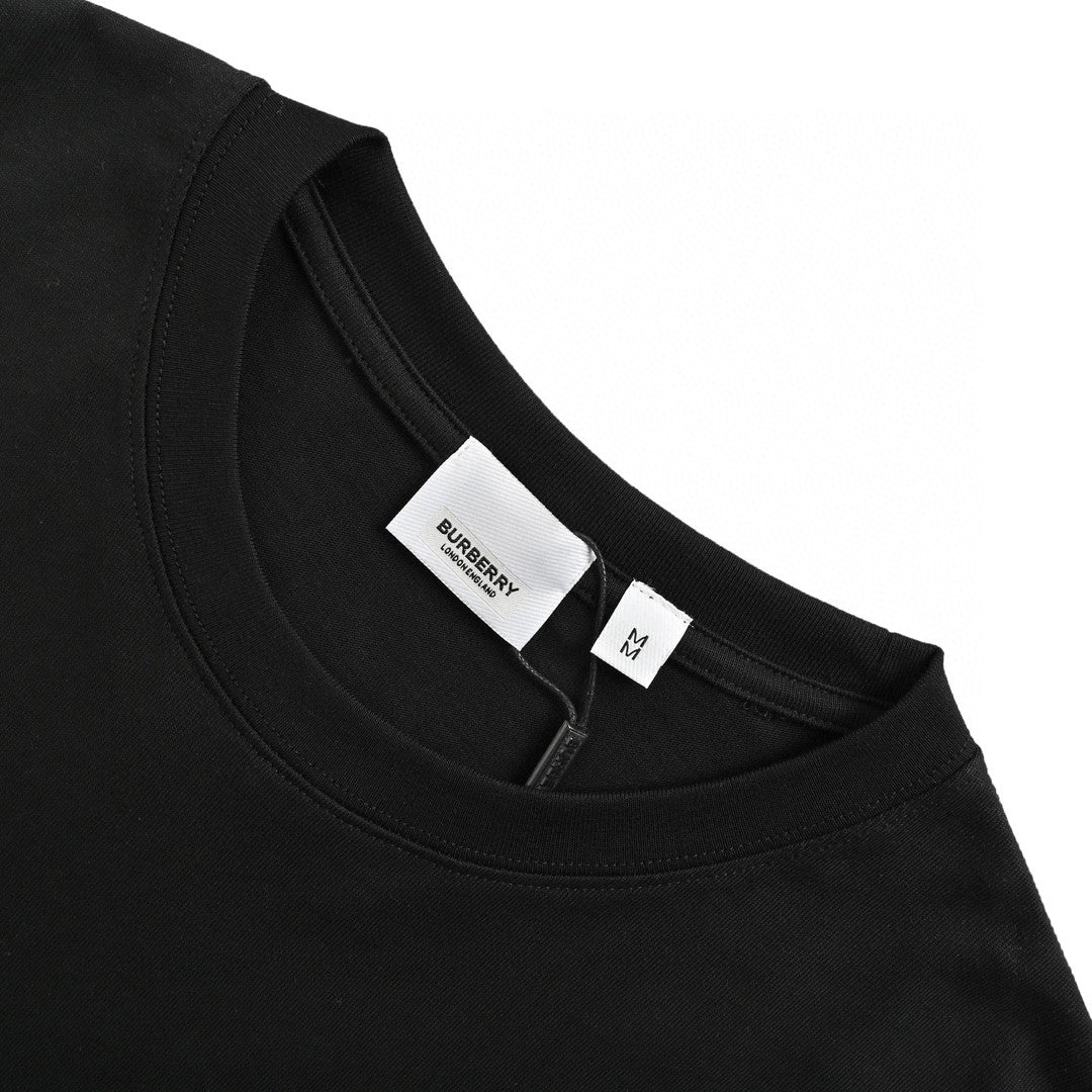 Burberry Black Cotton T-Shirt - Phantom Kicks