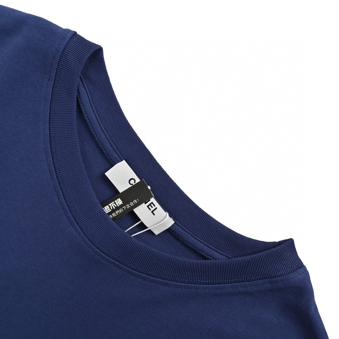 Chanel Logo T-Shirt (Navy Blue) - Phantom Kicks