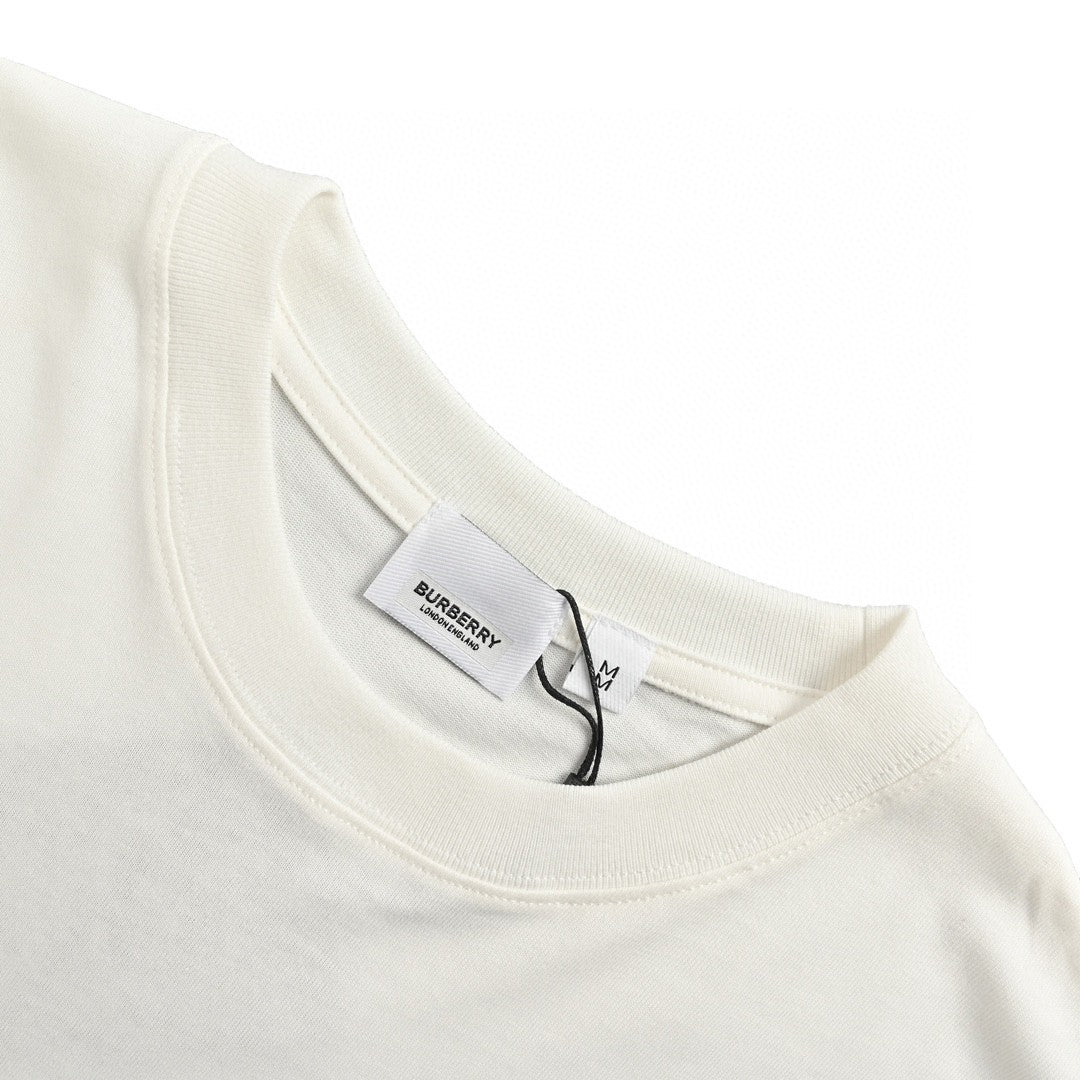 Burberry White Cotton T-Shirt - Phantom Kicks