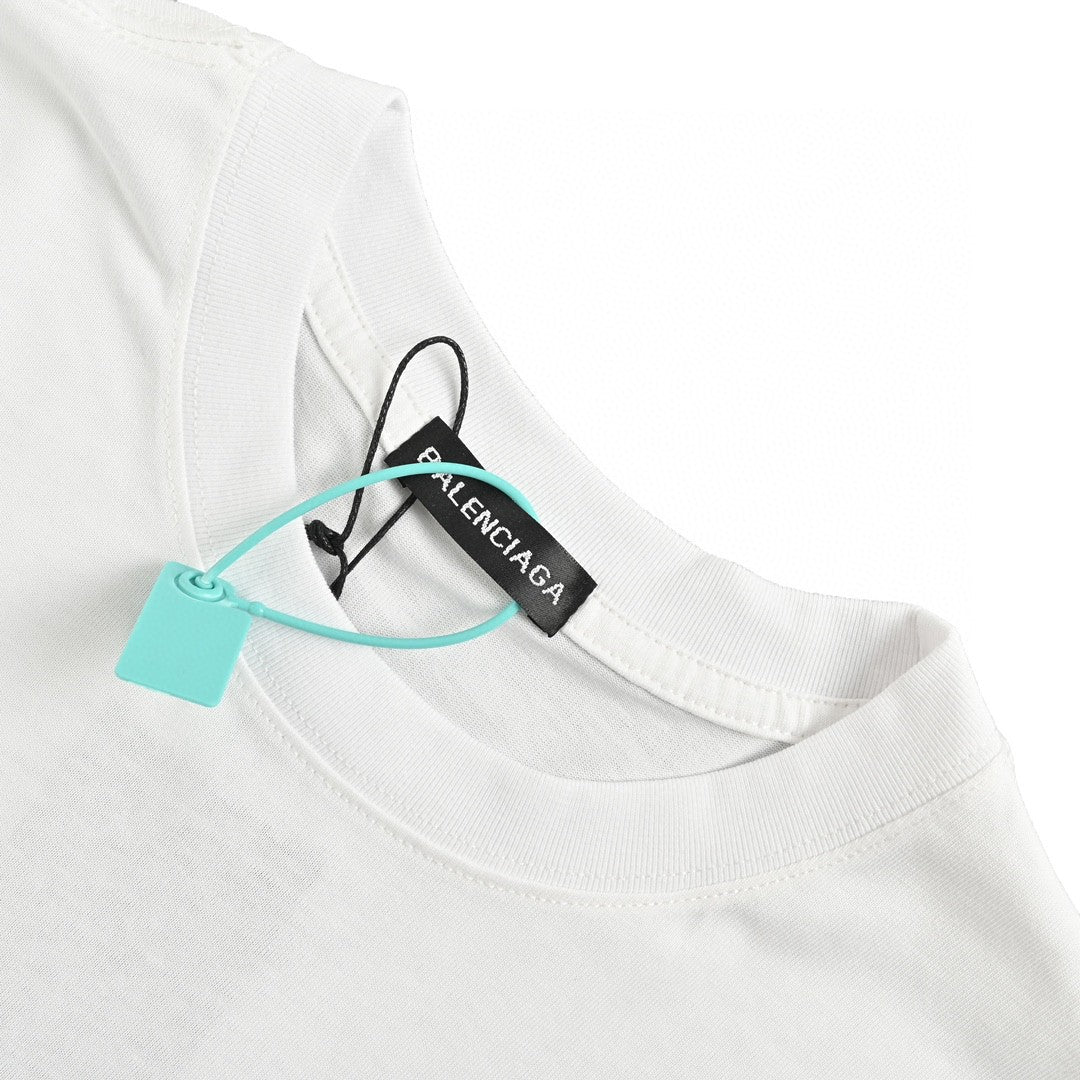 Balenciaga Paris T-Shirt (White) - Phantom Kicks
