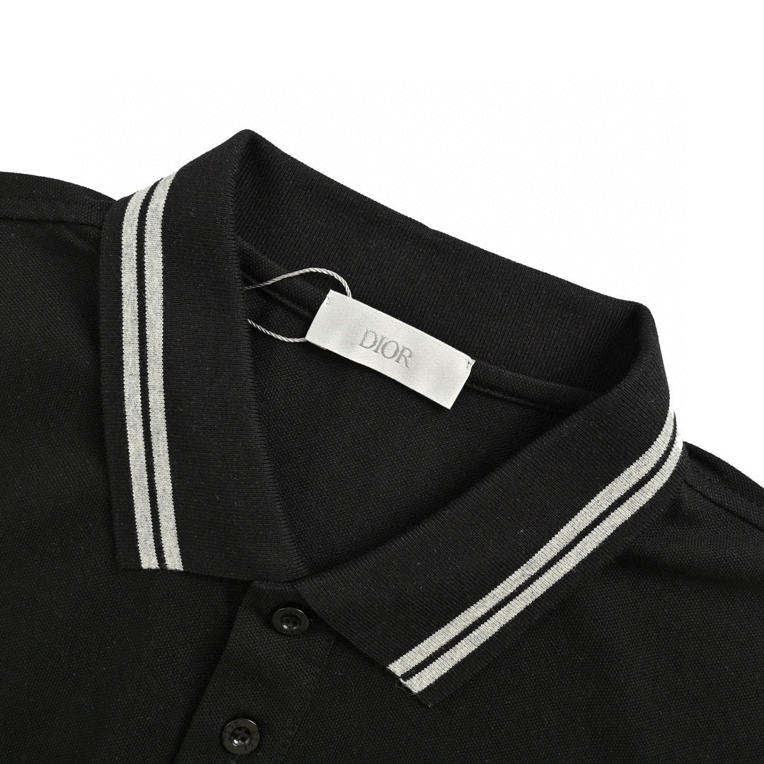 Dior Polo Shirt (Black) - Phantom Kicks