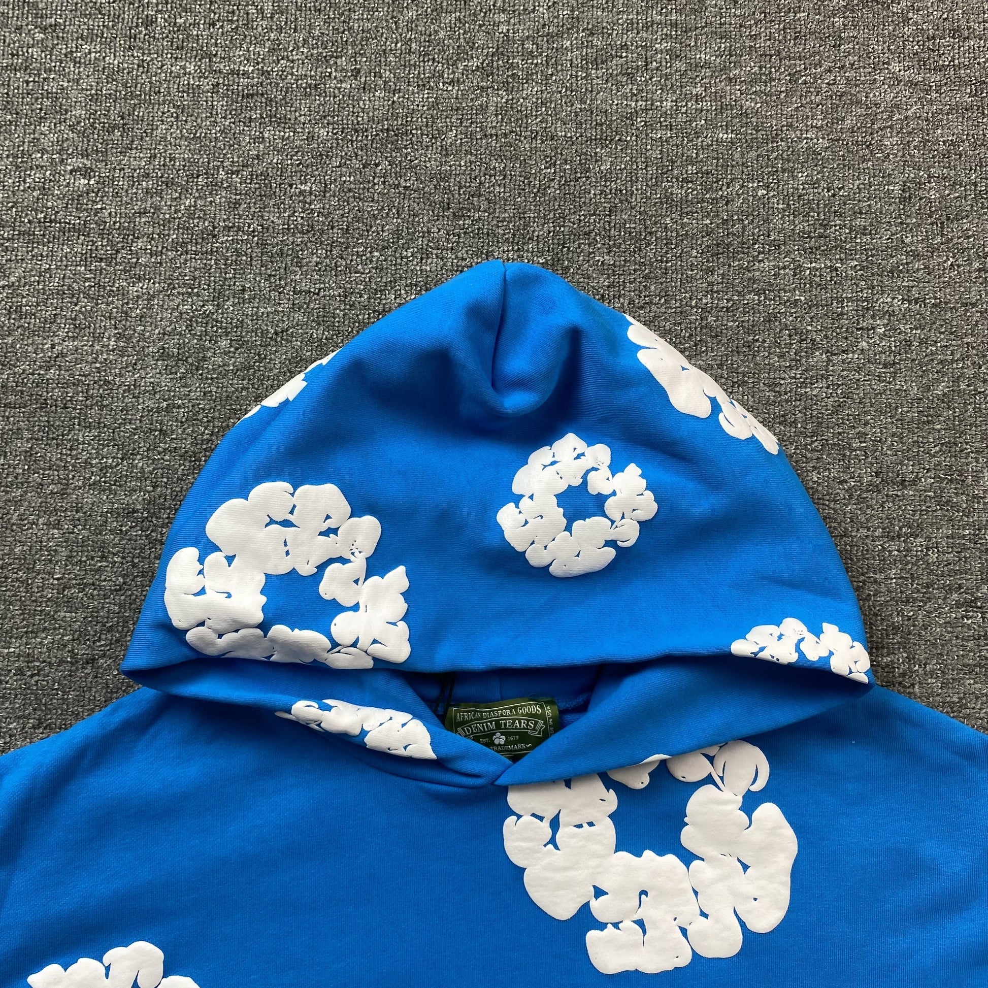 DENIM TEARS COTTON WREATH HOODIE AZURE BLUE - Phantom Kicks