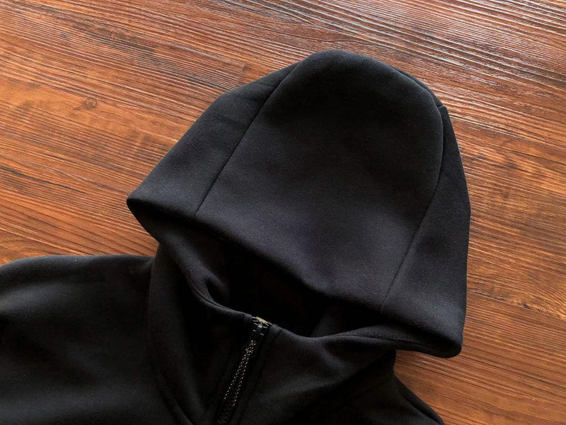 NIKE TECH FLEECE HOODIE x BLACK/DARK SMOKE GREY - Phantom Kicks