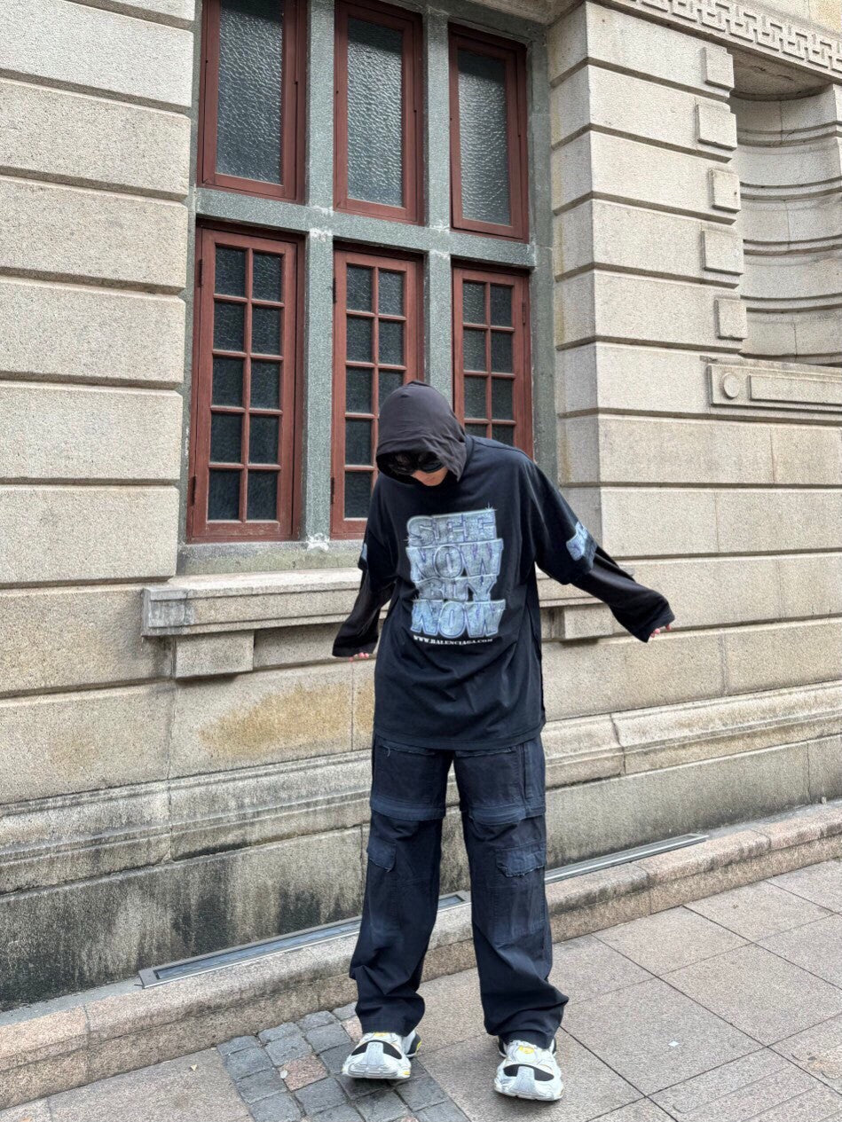 Balenciaga T-Shirt - Text and Graphic Design - Phantom Kicks