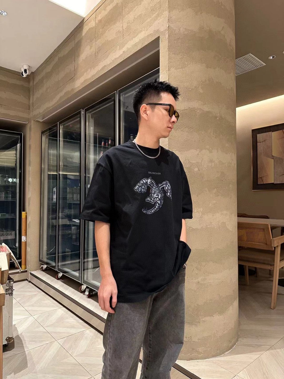 Balenciaga T-Shirt - Lobster Graphic - Phantom Kicks