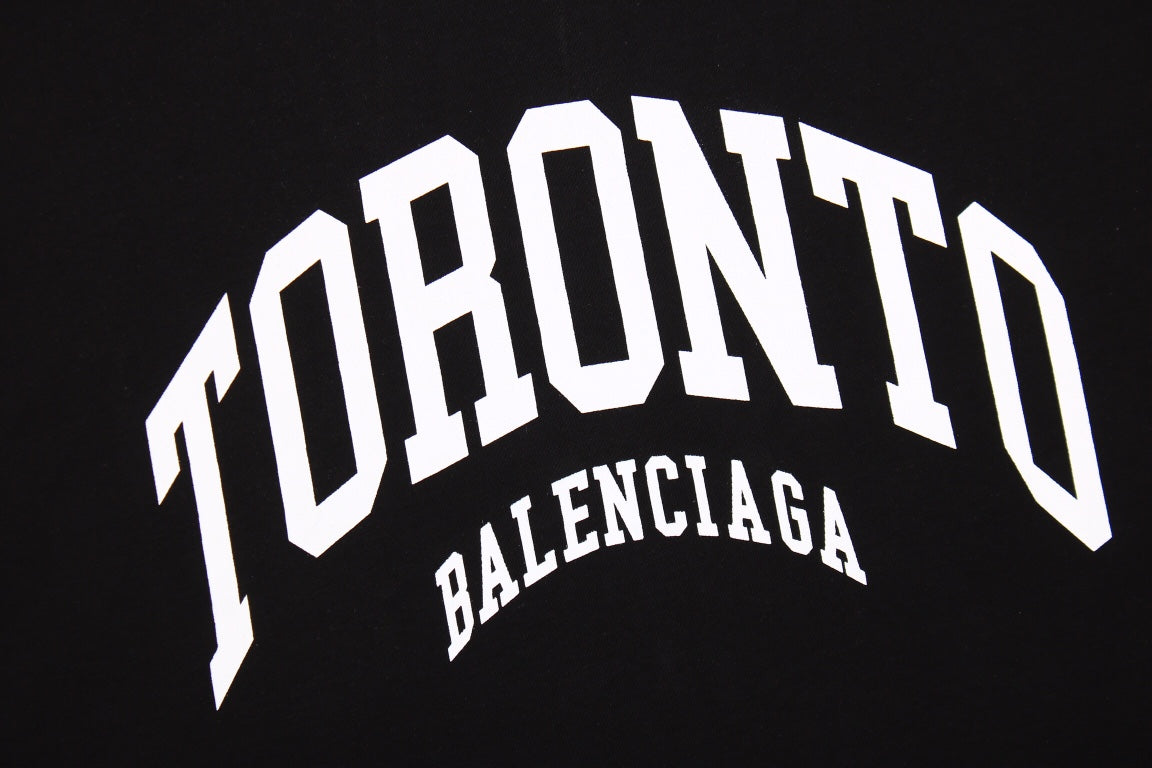 BALENCIAGA TORONTO LOGO T-SHIRT BLACK - Phantom Kicks