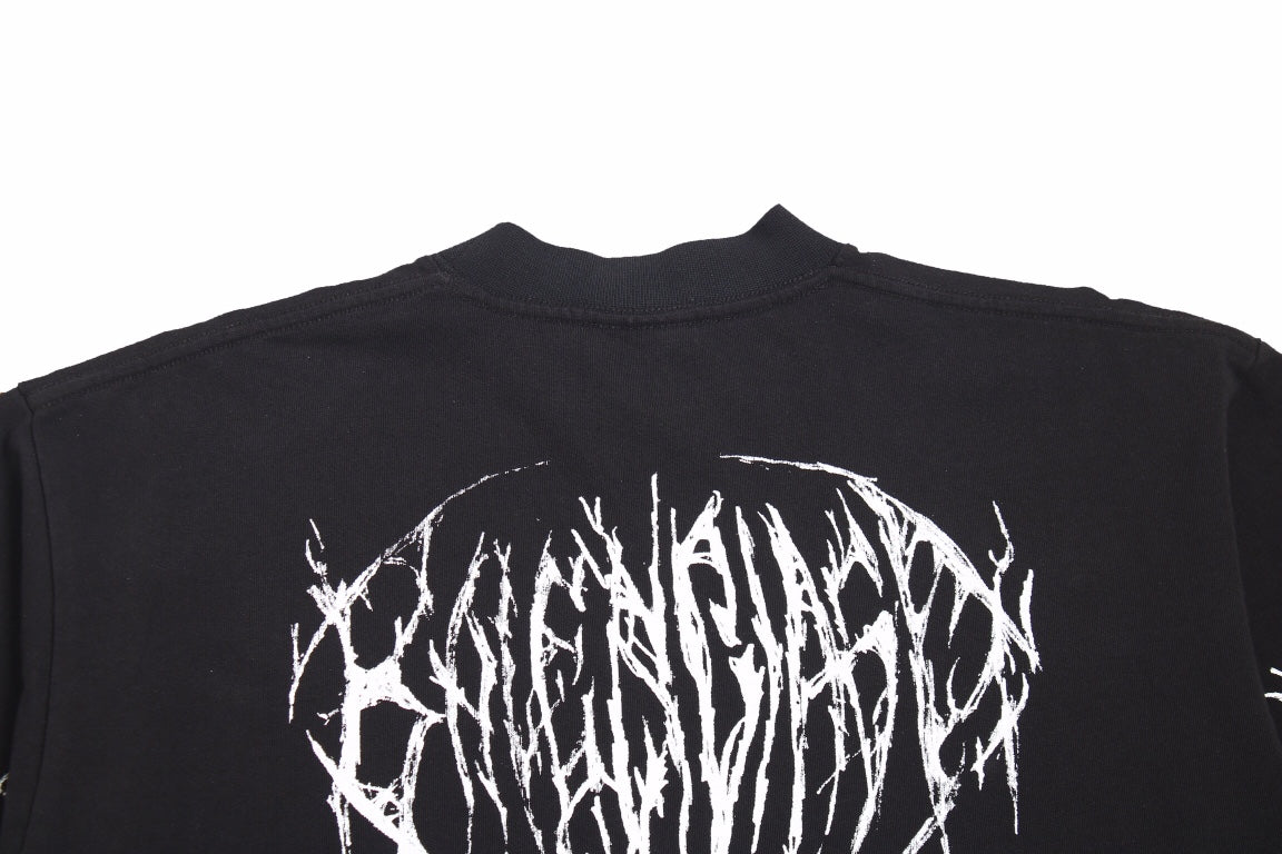 Balenciaga Multi-Logo T-Shirt (Black) - Phantom Kicks