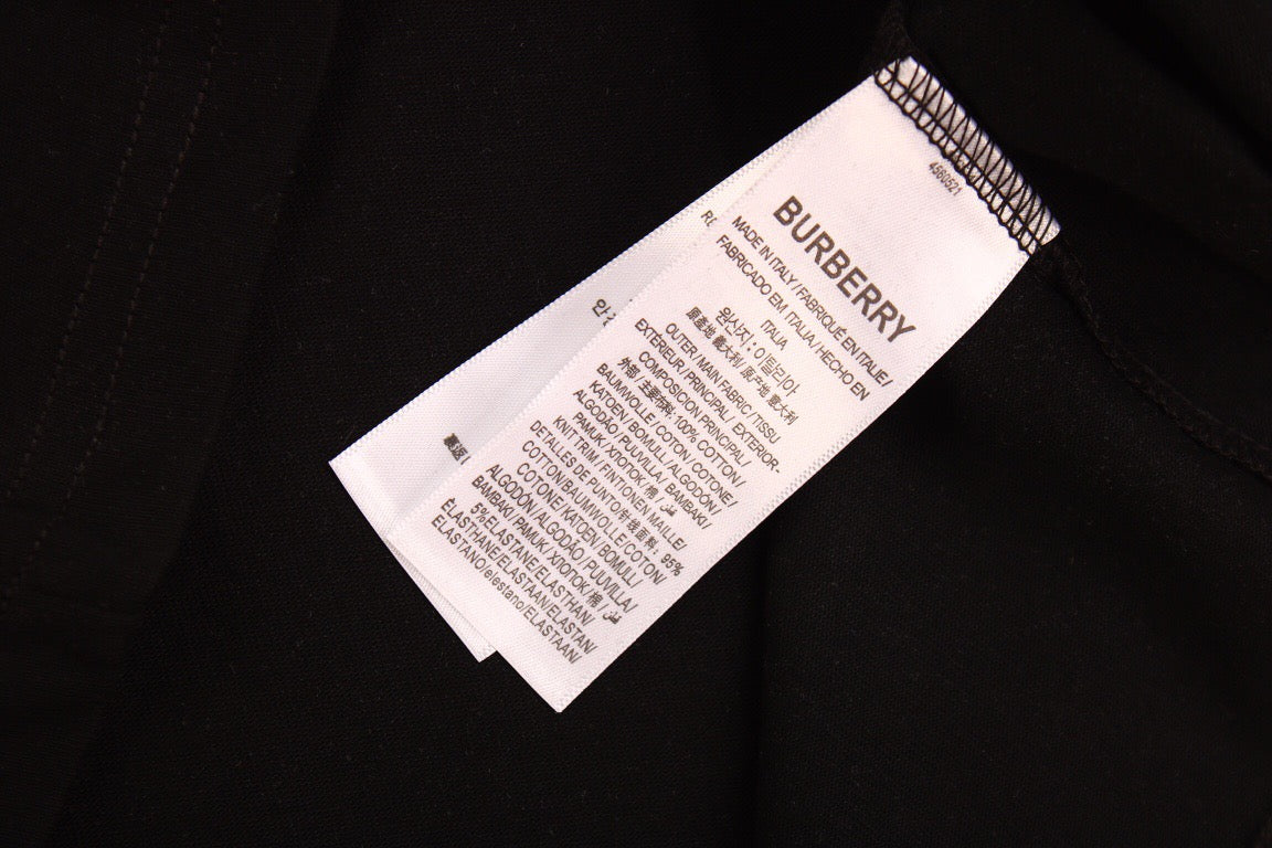 Burberry Check Panel T-Shirt (Black) - Phantom Kicks