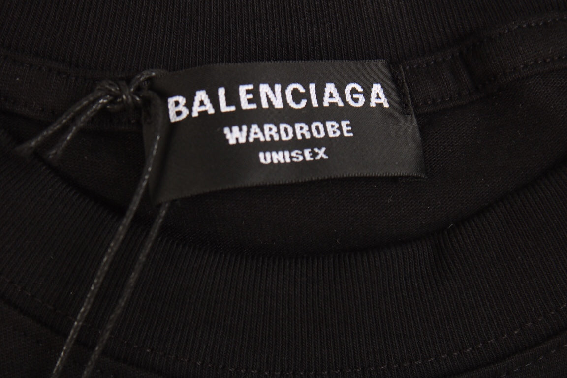 BALENCIAGA LOGO T-SHIRT BLACK - Phantom Kicks