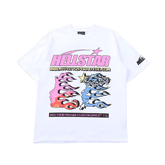 Hellstar "P2P" White T-Shirts - Phantom Kicks