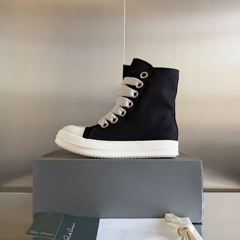 Rick Owens Black High-Top Sneakers - Phantom Kicks