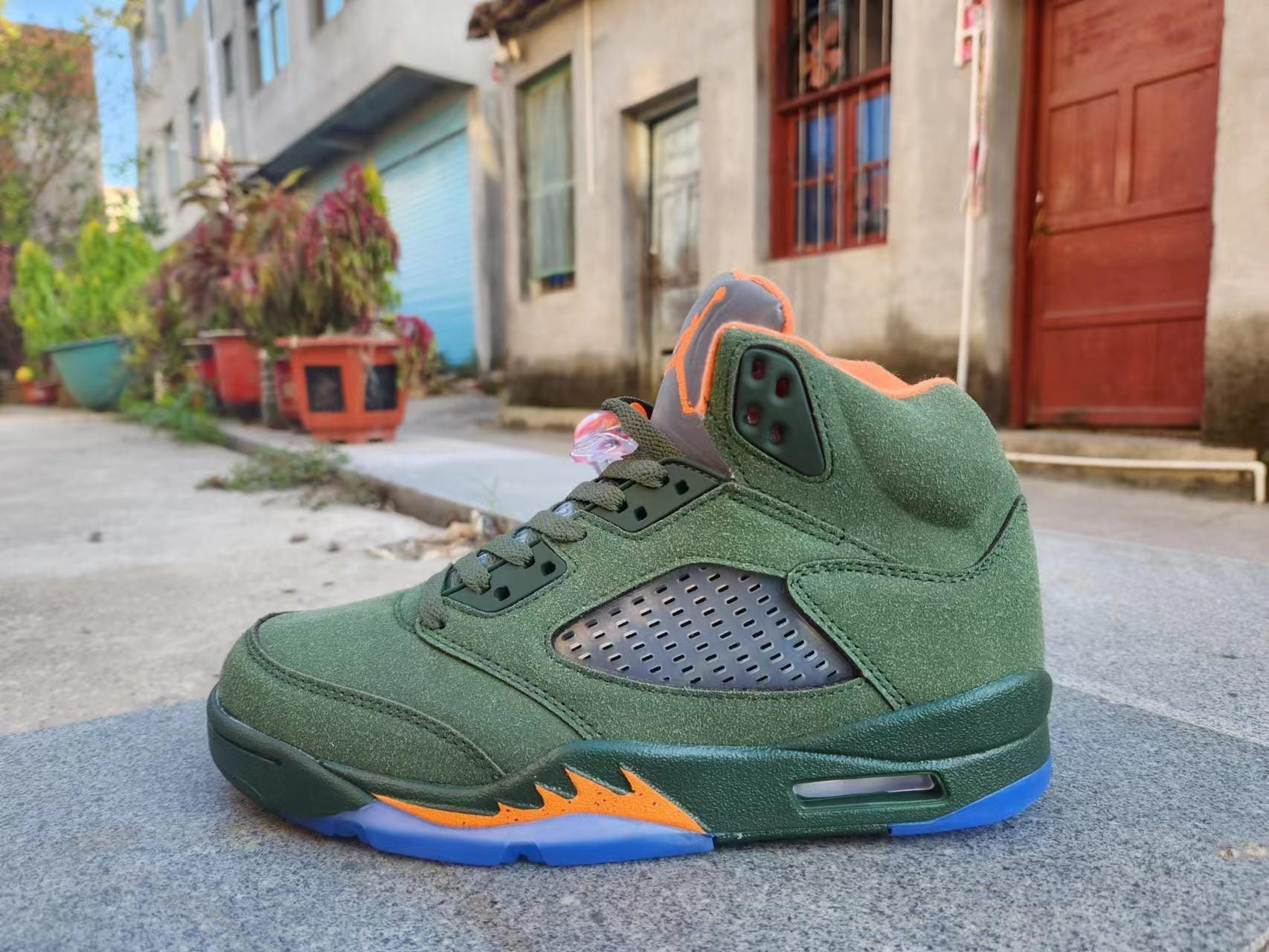 Jordan 5 green and orange - Phantom Kicks