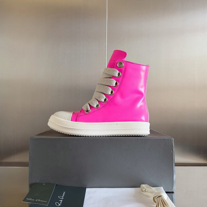 Rick Owens Pink High-Top Sneakers - Phantom Kicks