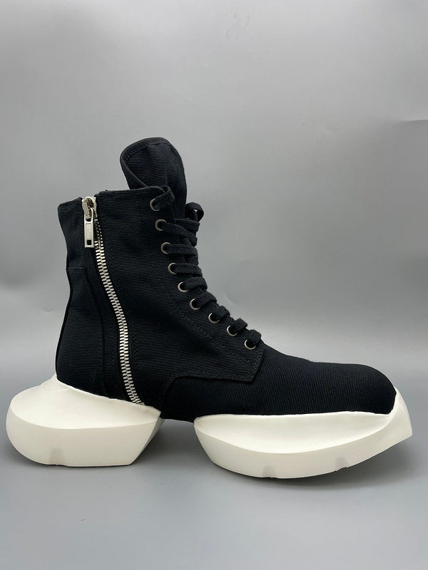 Rick Owens Black High-Top Platform Sneakers - Phantom Kicks