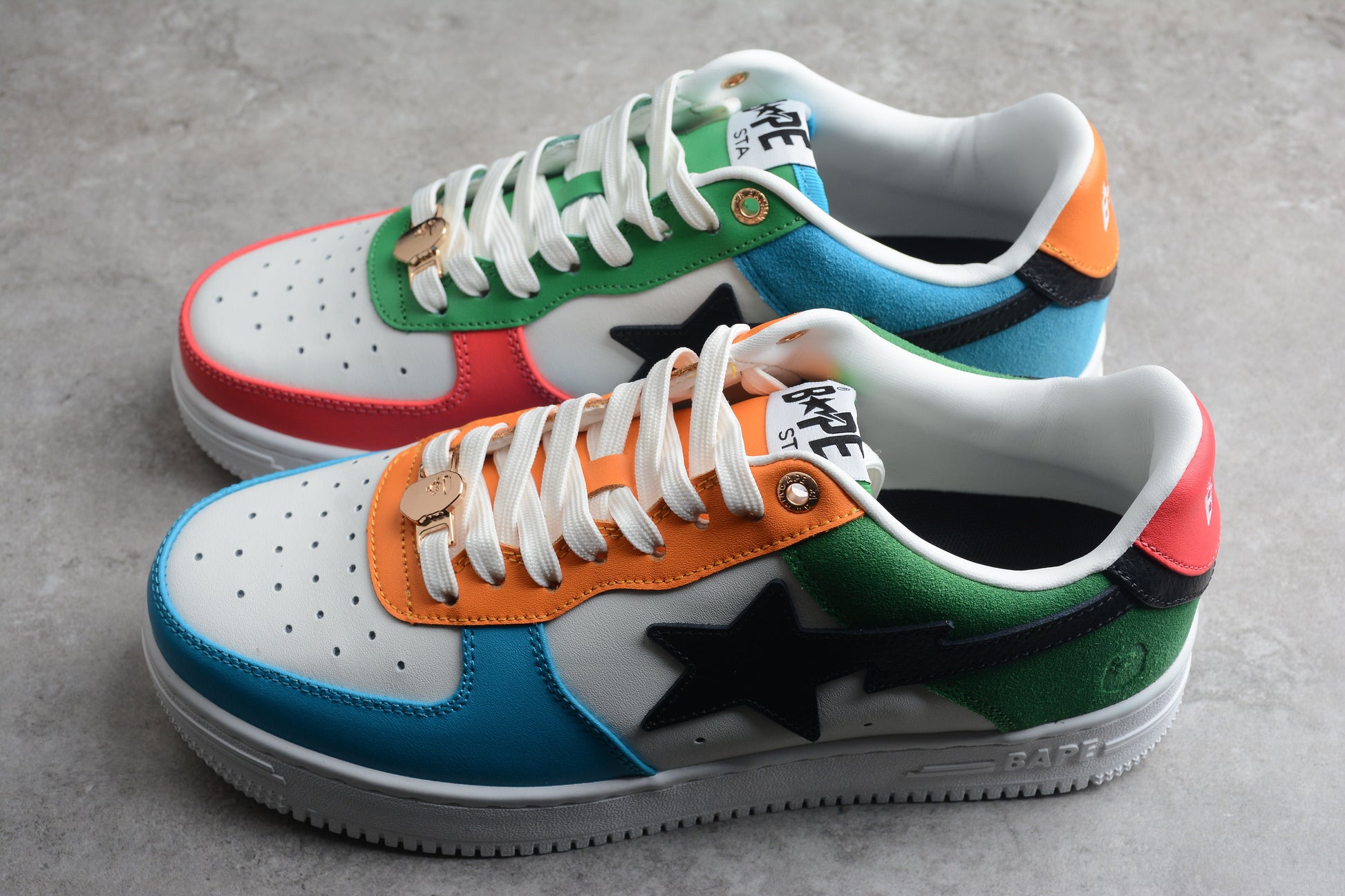 BAPE STA Multi-Color Edition Sneakers - Phantom Kicks
