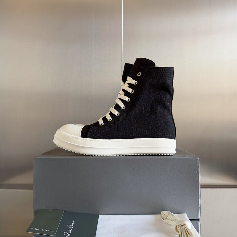 Rick Owens Black High-Top Sneakers - Phantom Kicks