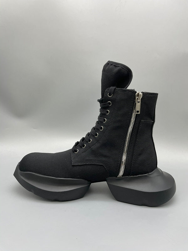 Rick Owens Black High-Top Platform Boots - Phantom Kicks
