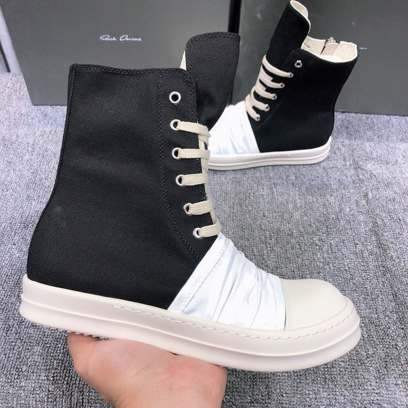 Rick Owens Lace-Up Canvas Boots - Phantom Kicks