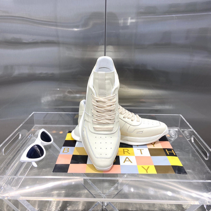 Rick Owens Cream Low-Top Sneakers - Phantom Kicks
