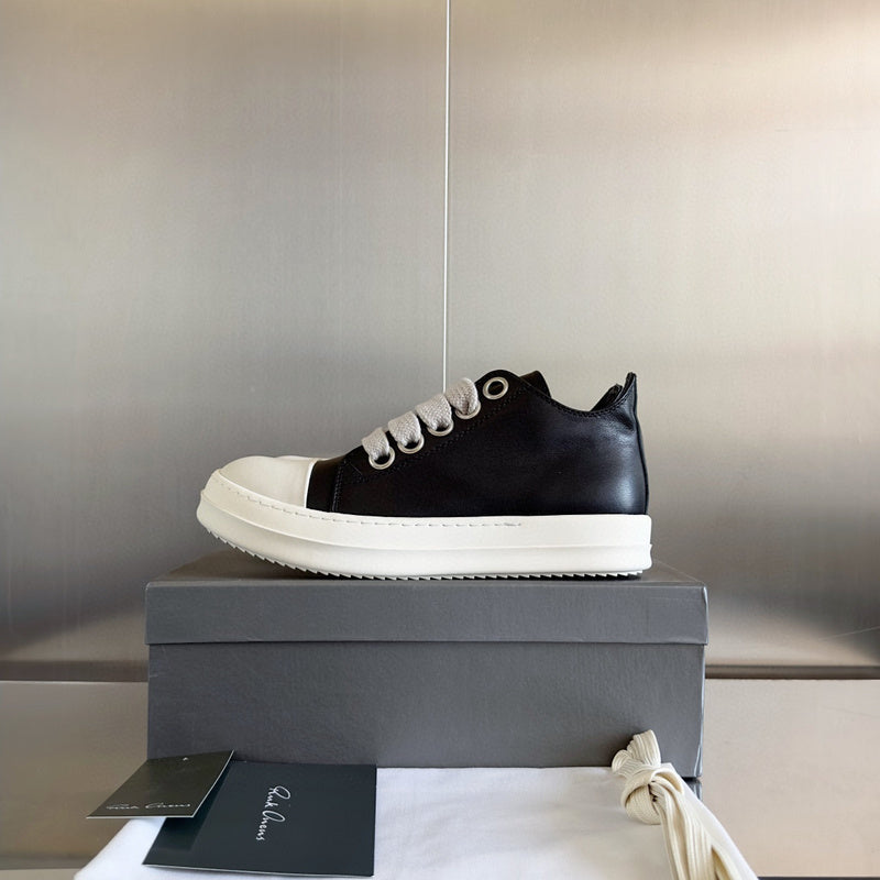 Rick Owens Black Low-Top Sneakers - Phantom Kicks