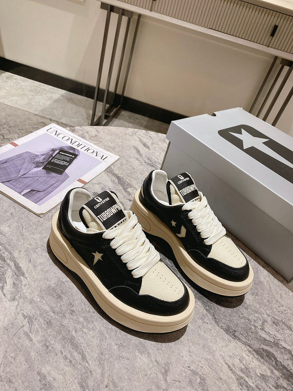 Golden Goose Cream and Black Star Sneakers - Phantom Kicks