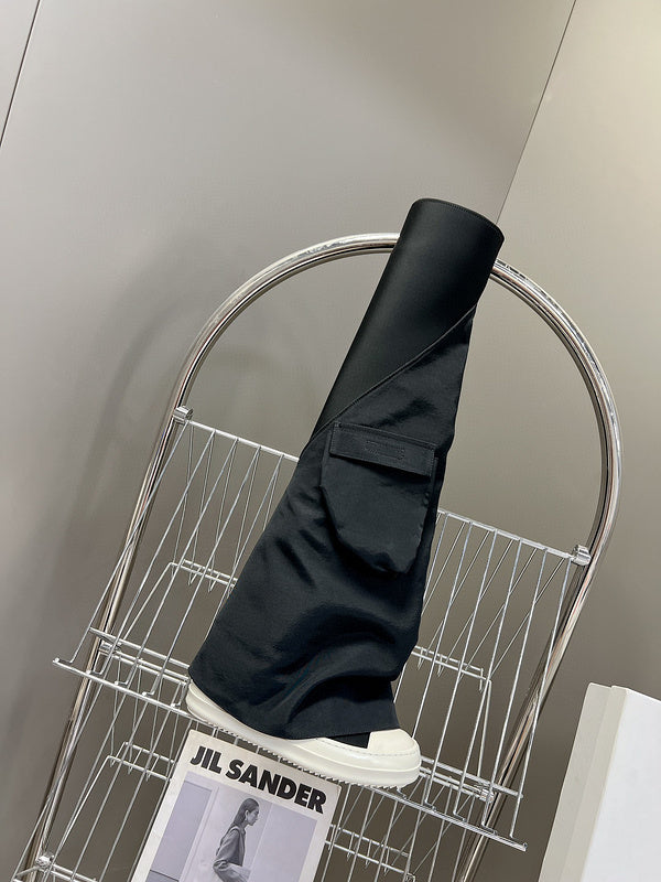 Rick Owens Black Over-the-Knee Boots - Phantom Kicks