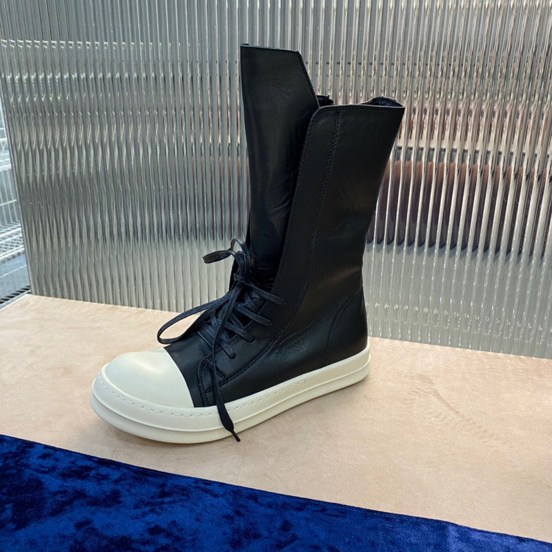 High-Top Leather Combat Boots - Phantom Kicks