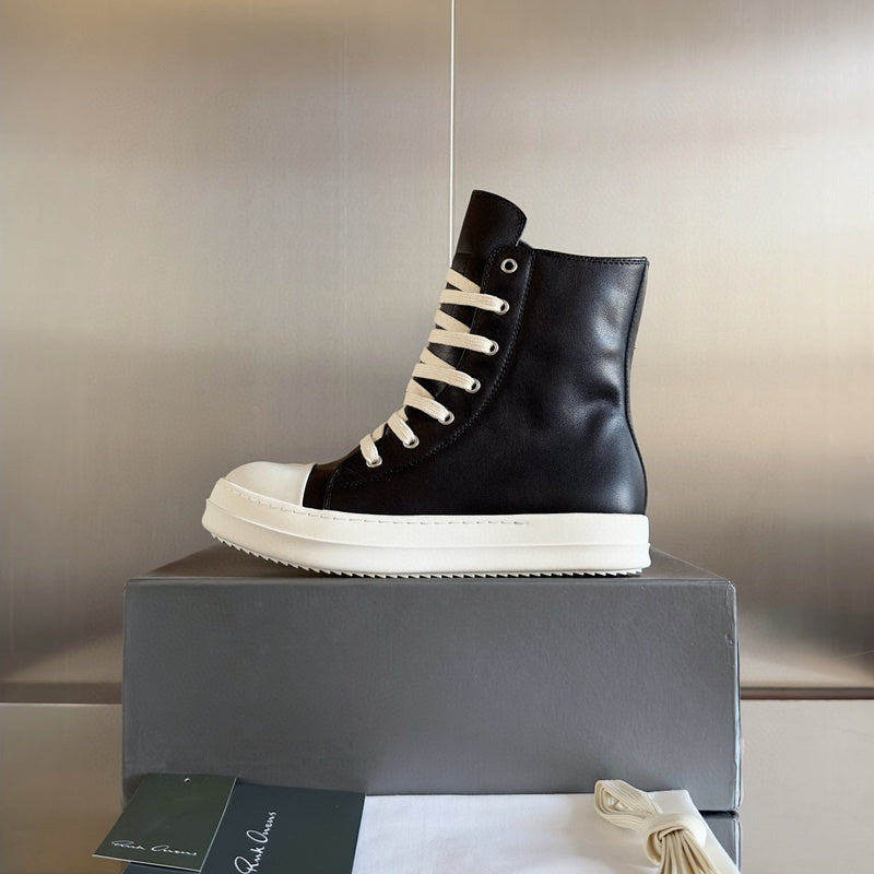 Rick Owens Black High-Top Sneakers - Phantom Kicks